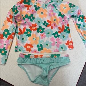 Floral Kids Swim Set